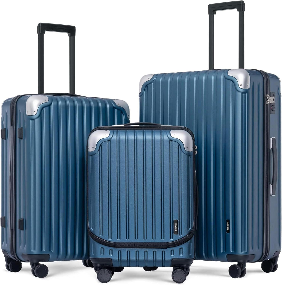 Expandable Carry On luggage With Laptop Compartment encalife