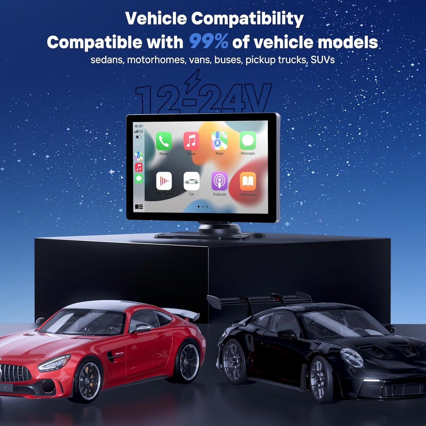 9 Inch Wireless Carplay Screen With Backup Camera encalife