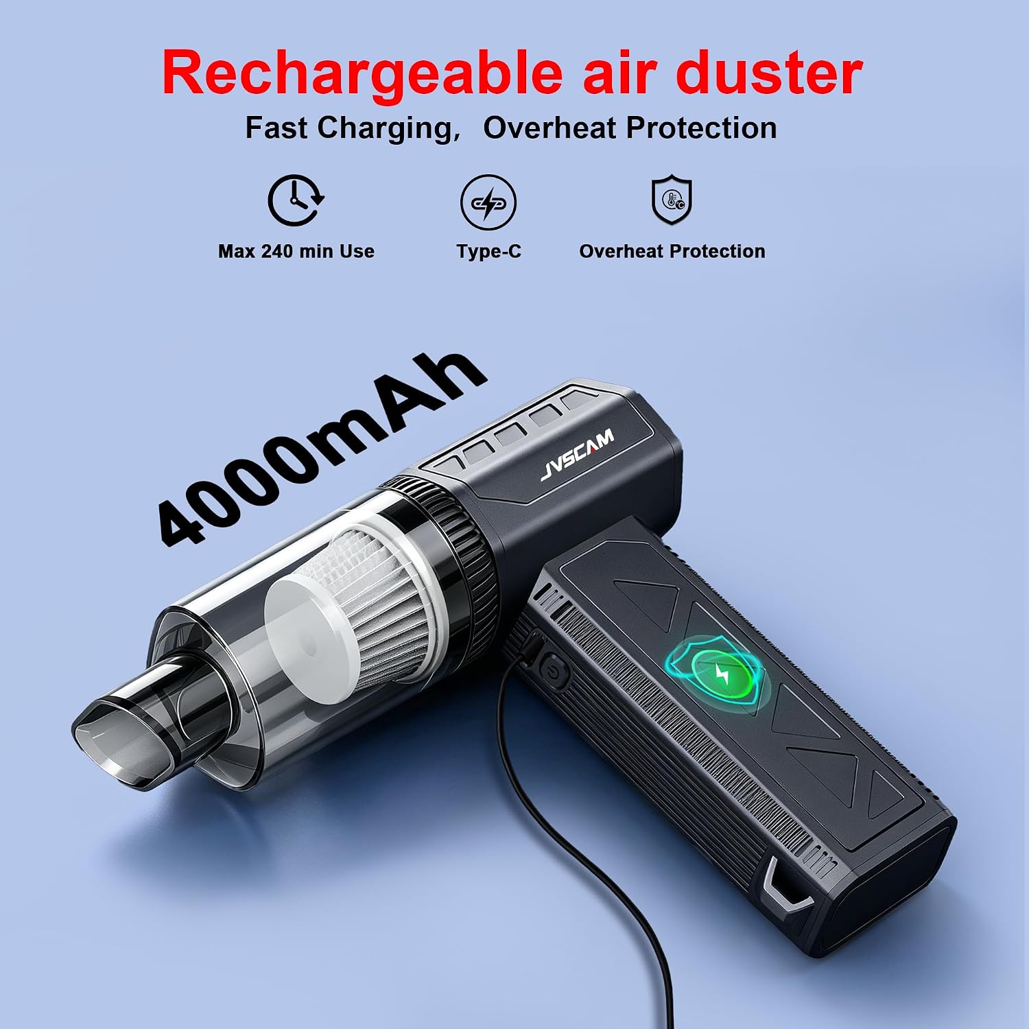 Cordless Air Duster Vacuum Cleaner 150000RPM Powerful Blower encalife
