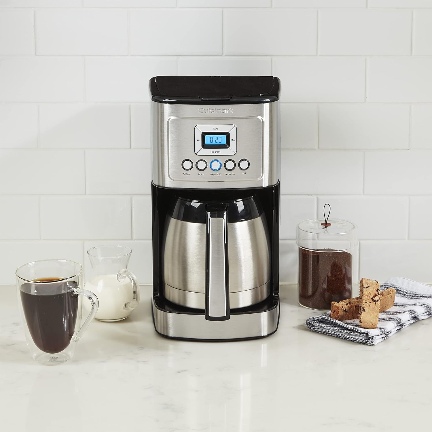 12-Cup Programmable Thermal Carafe Drip Coffee Maker encalife