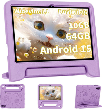 Tablet for Kids 10.1” Android 15 10GB+64GB encalife
