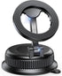 Black Magnetic MagSafe car phone mount on dashboard for hands-free driving