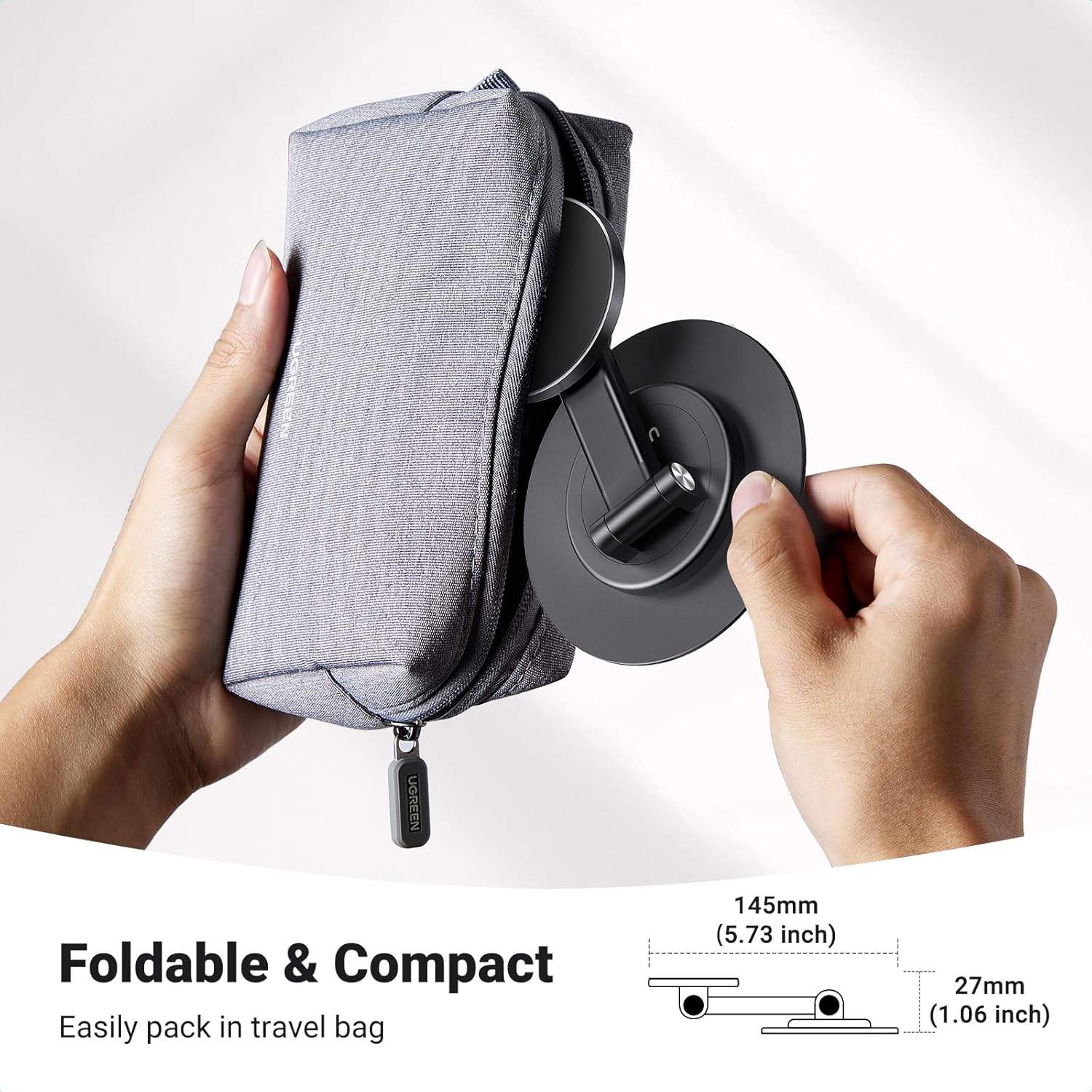 Magnetic Mobile Stand With Adjustable Height And Rotation encalife