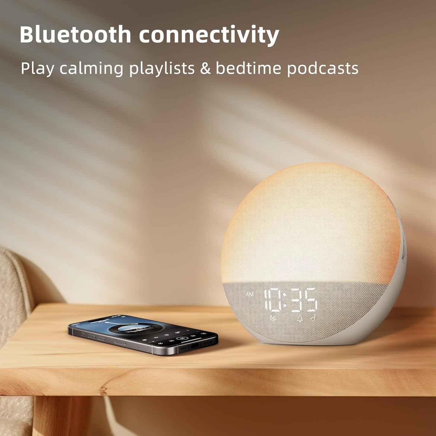 Sunrise Alarm Clock White Noise Bluetooth Speaker encalife
