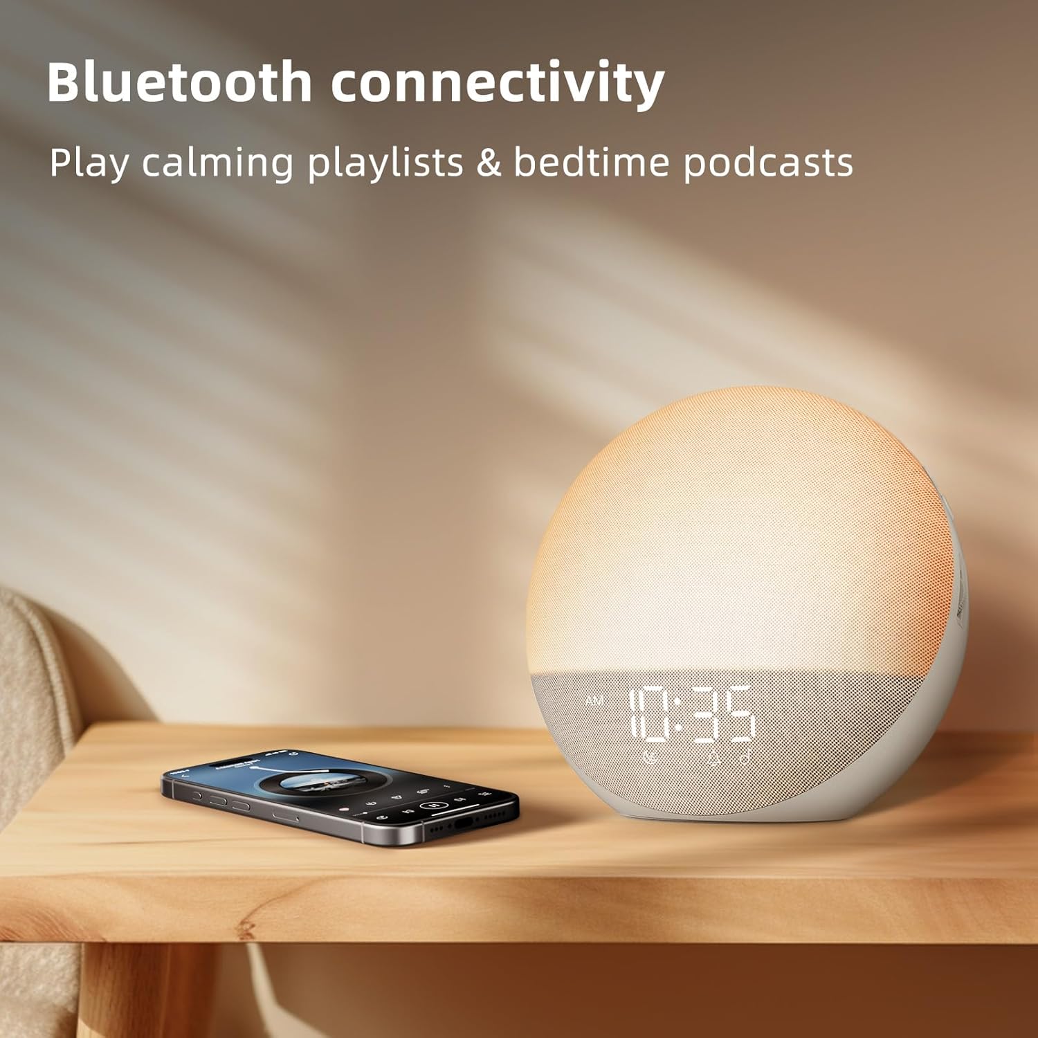 Sunrise Alarm Clock White Noise Bluetooth Speaker encalife