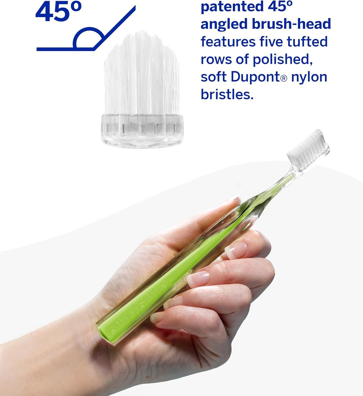 Soft Bristle Crystal Handle Toothbrush encalife