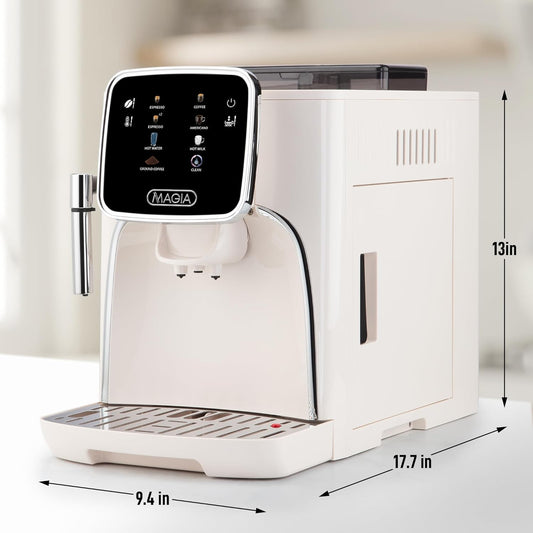 Zulay Espresso Machine with Grinder & Steam Wand