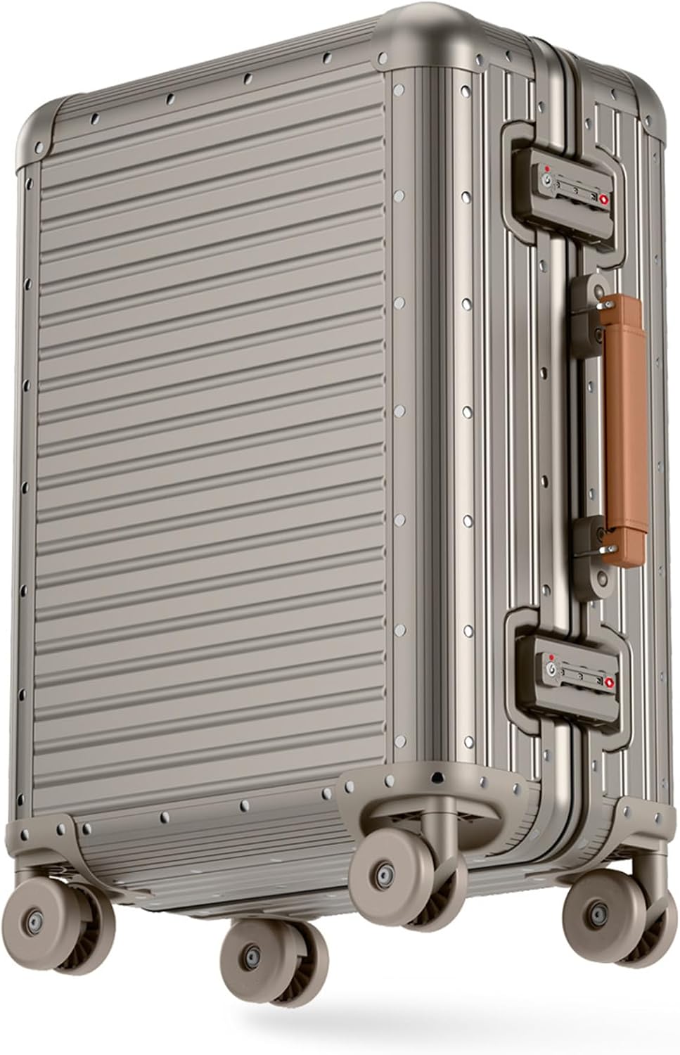Aluminum Frame Zipperless Carry On Luggage encalife