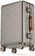 Aluminum Frame Zipperless Carry On Luggage encalife