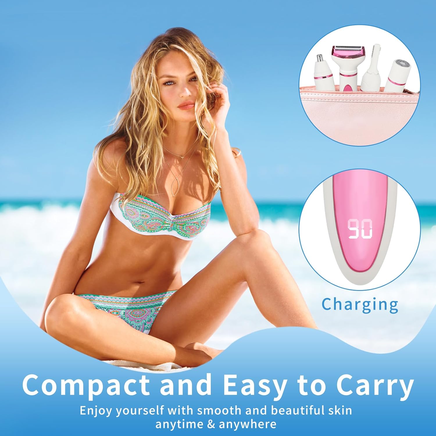 Electric Razor Women Prefer I Wet-Dry Trimmer encalife