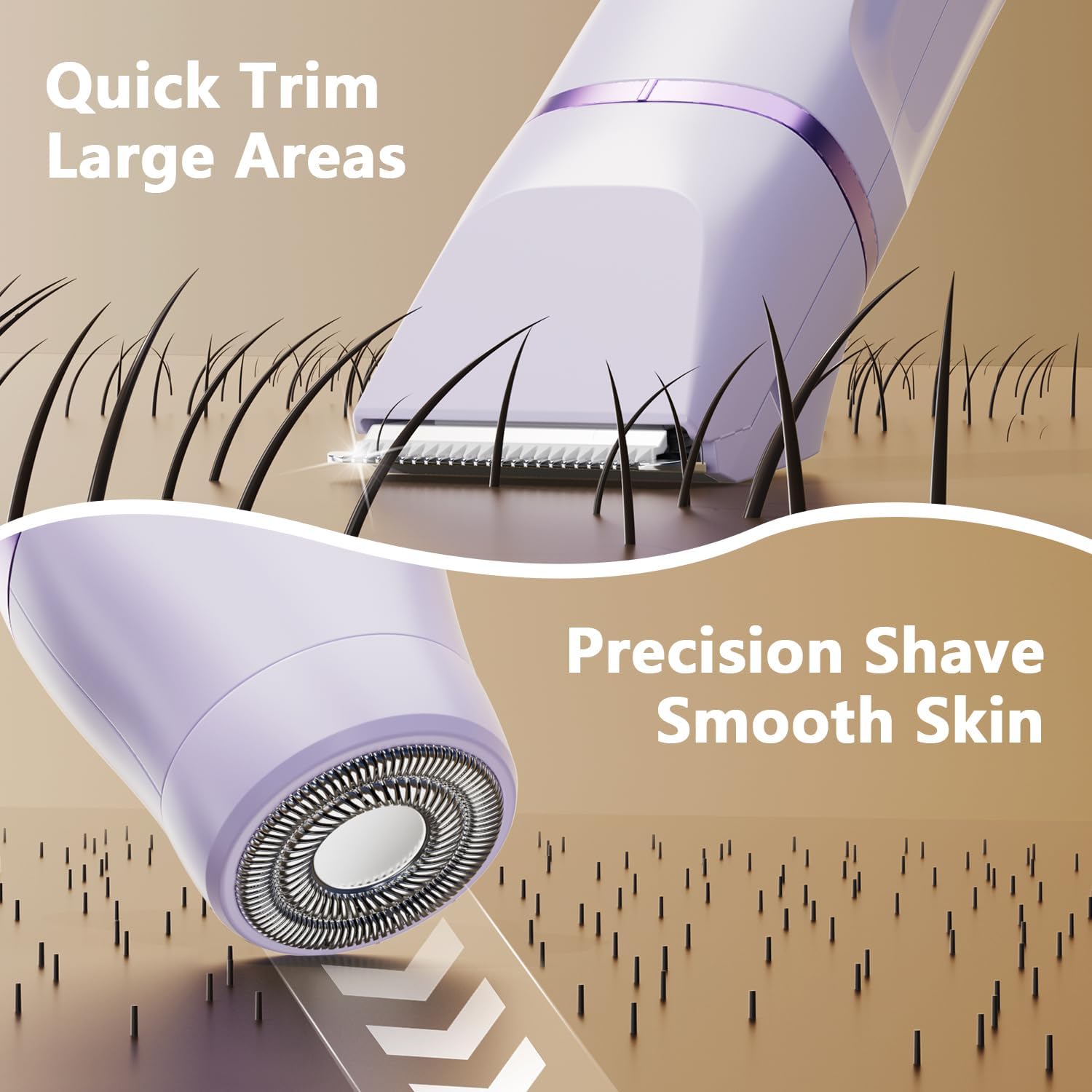 Painless Electric Razor Women Bikini Trimmer Shaver encalife
