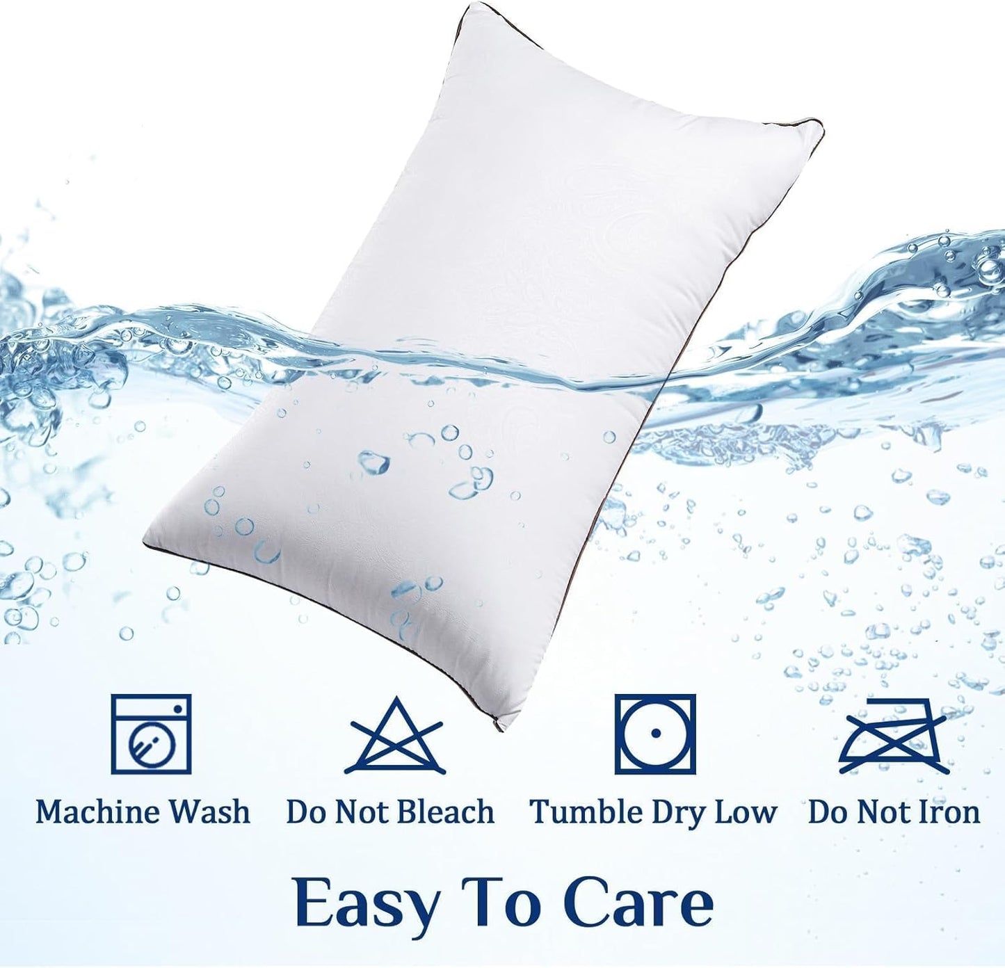 Bed Pillows Set of 4 | Soft Support Hotel Quality Sleeping Pillows encalife