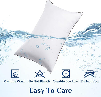 Bed Pillows Set of 4 | Soft Support Hotel Quality Sleeping Pillows encalife
