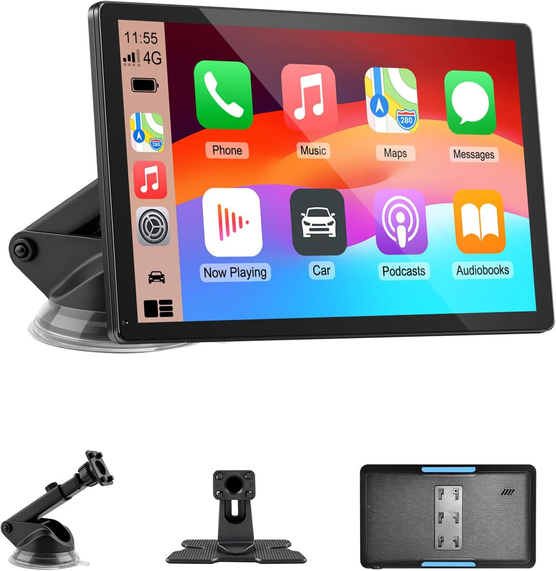 9 Inch Wireless Carplay Screen Portable Touchscreen encalife