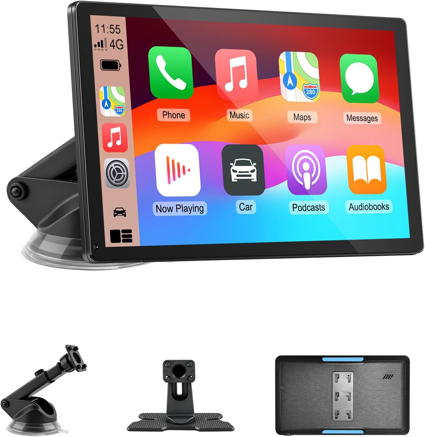 9 Inch Wireless Carplay Screen Portable Touchscreen encalife