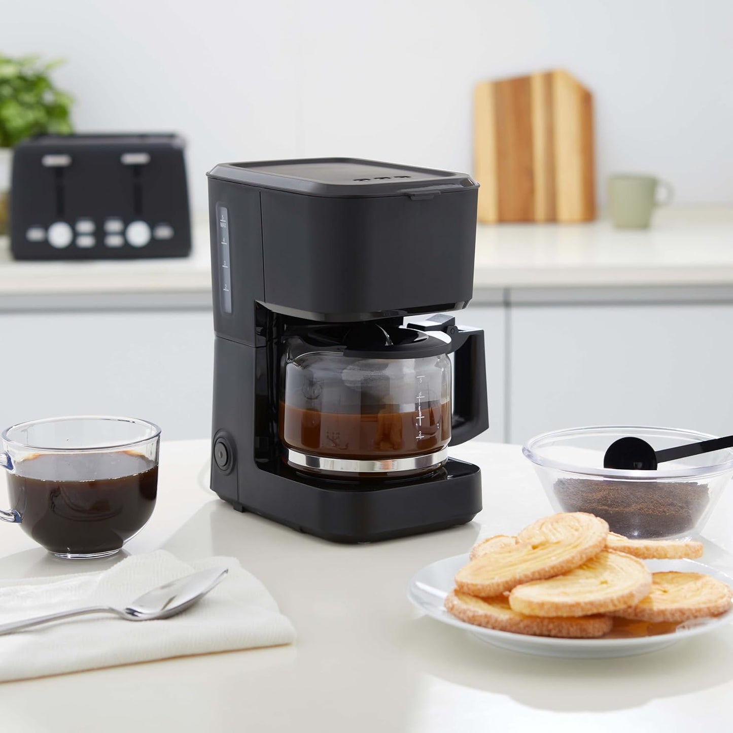 5 Cup Drip Coffee Maker | Compact Coffee Machine encalife