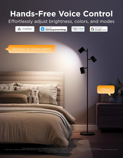 RGB Lighting Tree Floor Lamp for Living Rooms encalife