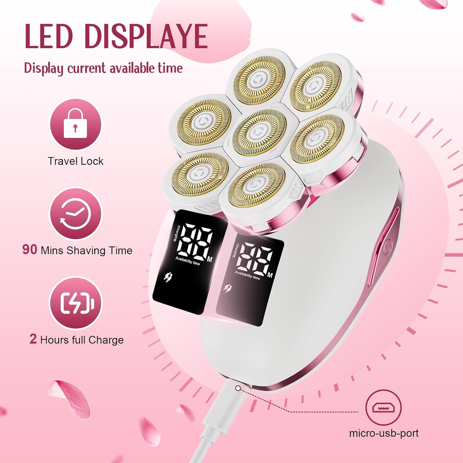 Electric Razor Women Love I 7D Body Shaver encalife