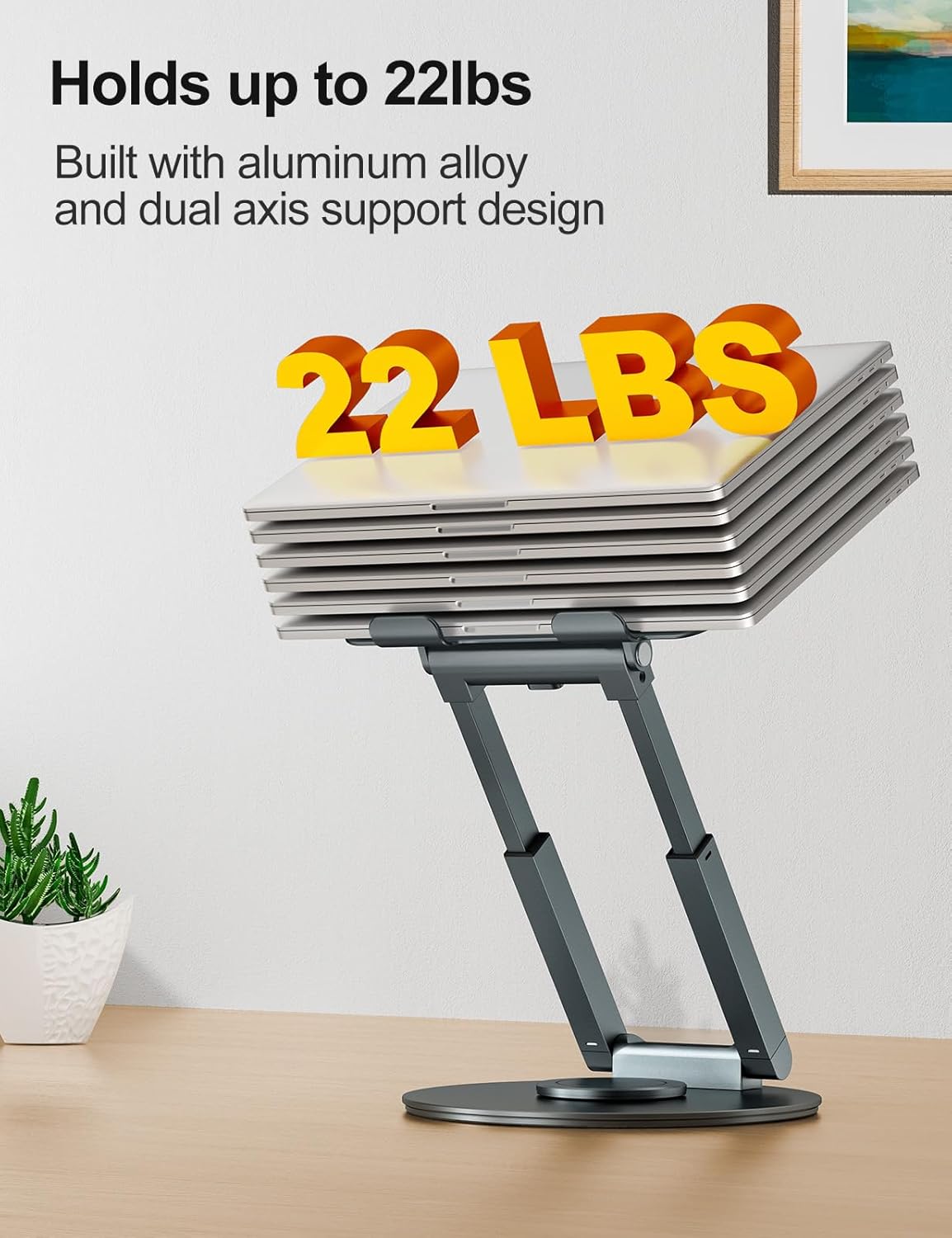 Standing Laptop Stand With Rotation encalife