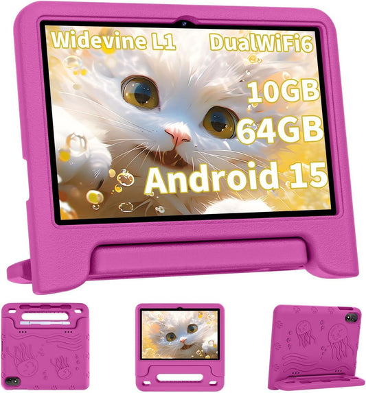 Tablet for Kids 10.1” Android 15 10GB+64GB encalife