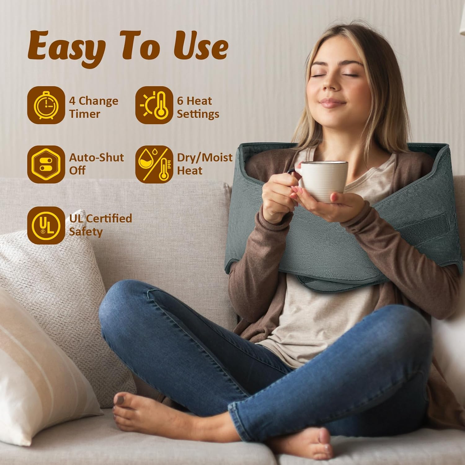 Electric Heating Pad For Full Body Comfort encalife