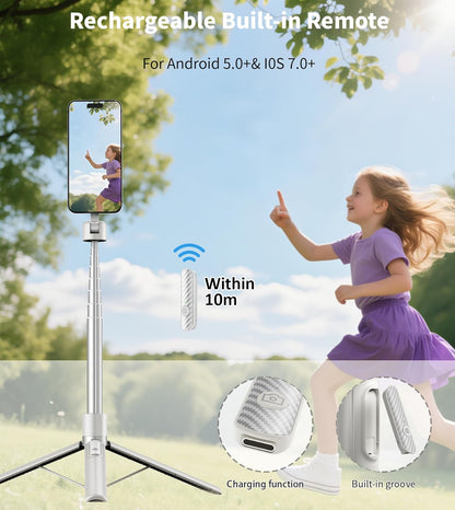Magnetic Selfie Tripod Mobile Stand For Content Creation encalife