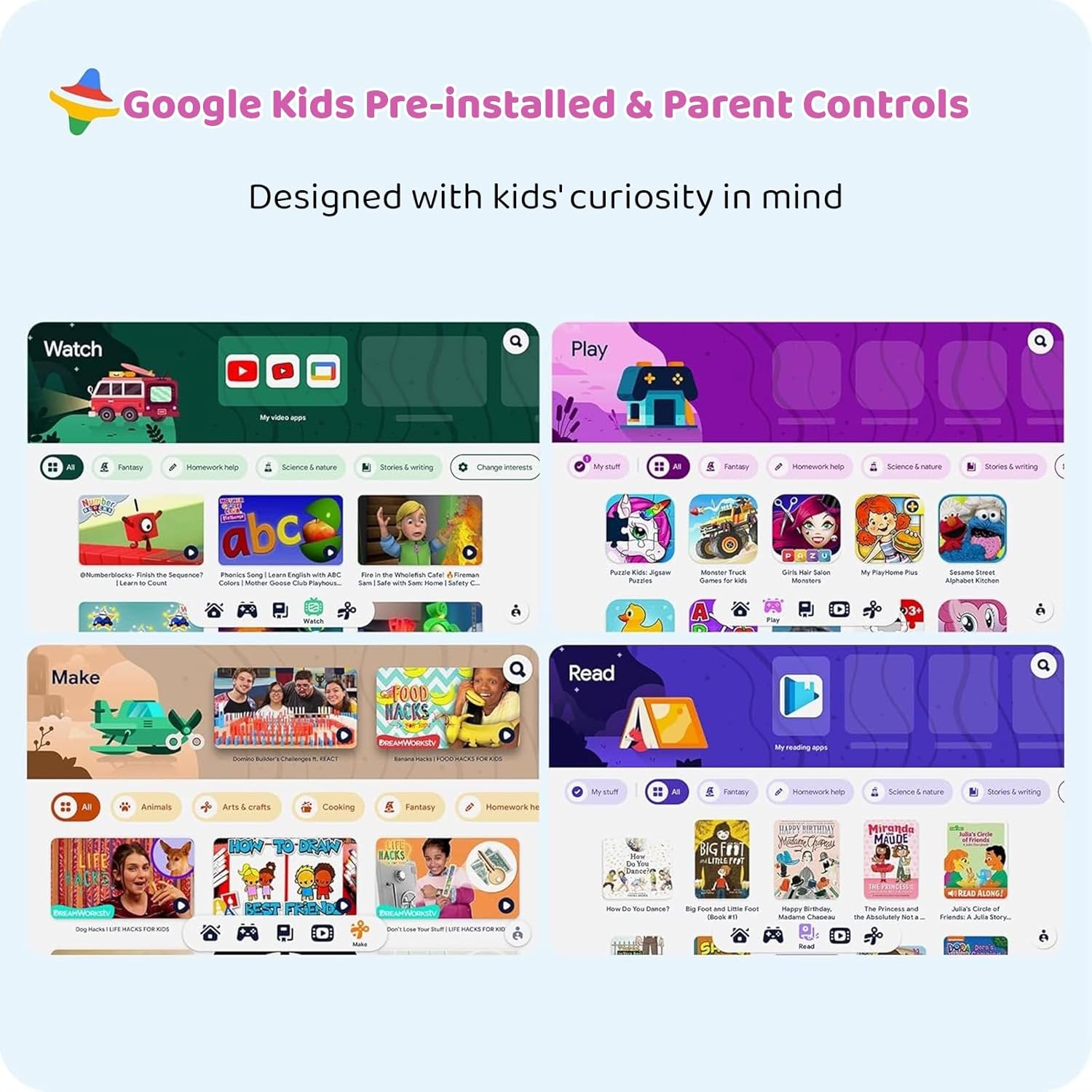 Tablet for Kids 10.1” Android 15 10GB+64GB encalife