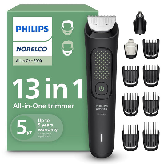 Thirteen-in-one beard trimmer hair clipper grooming kit