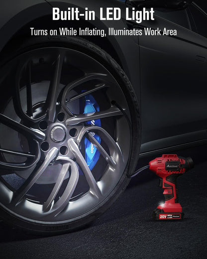 AVID POWER Cordless Tire Inflator Dual Power encalife