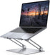 EncaLife adjustable laptop stand aluminum ergonomic foldable laptop riser for desk and office workspace