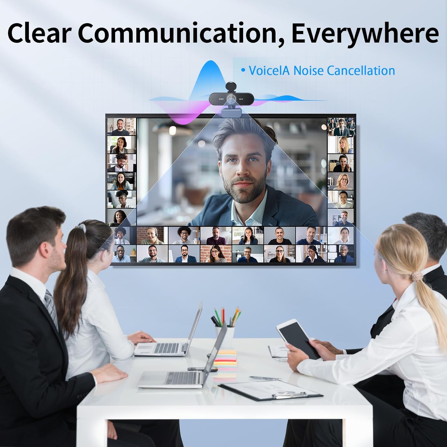 Ultra 4K Autofocus Webcam for Professional Meetings encalife