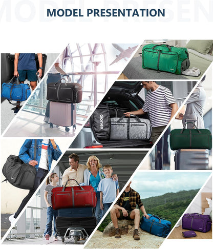 Foldable Travel Duffle with Shoe Compartment | Carry on luggage encalife