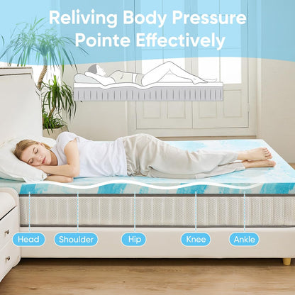 4 Inch Cooling Mattress Topper Queen encalife