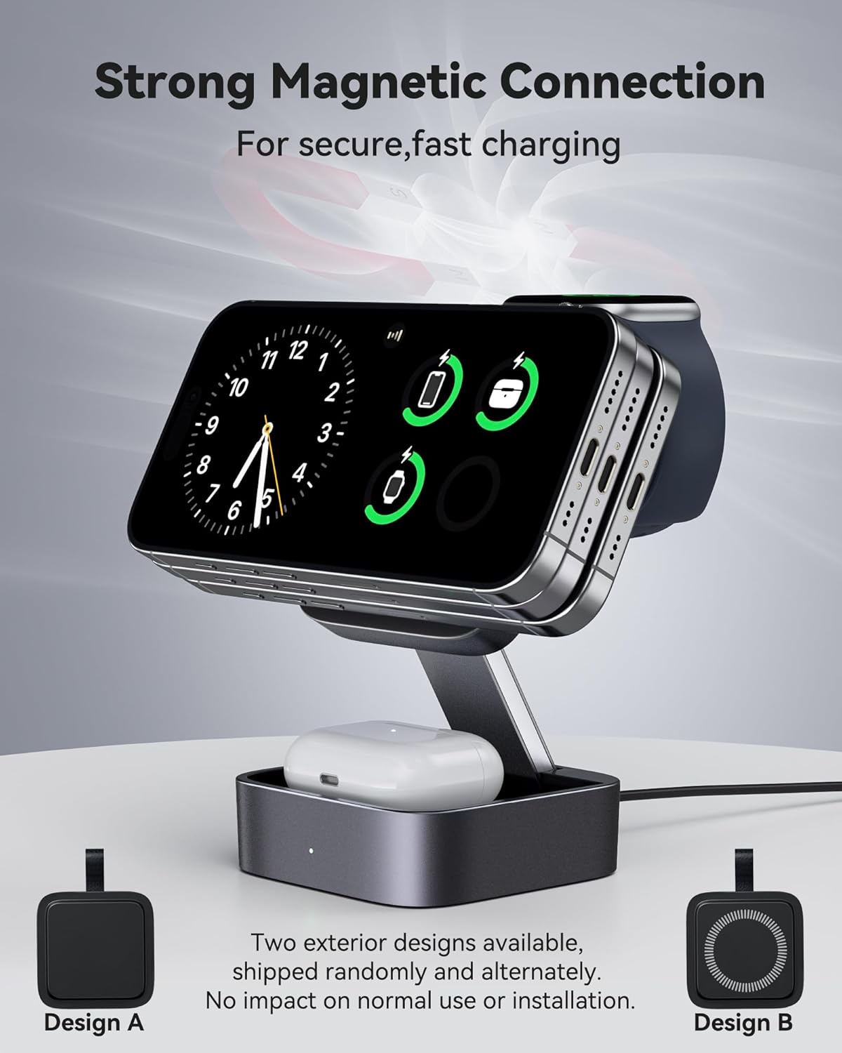 Foldable 3-in-1 Magnetic Fast Travel Charging Station encalife