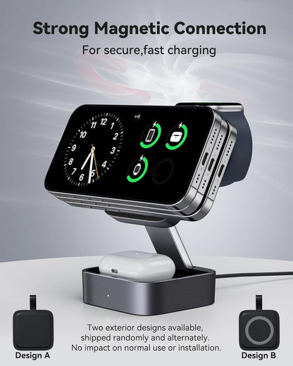 Foldable 3-in-1 Magnetic Fast Travel Charging Station encalife
