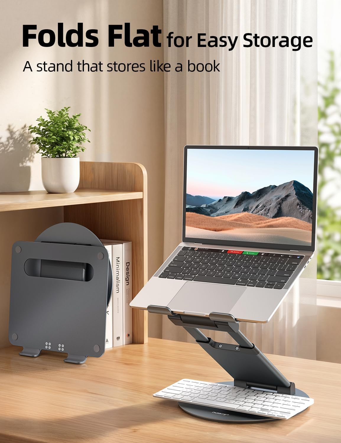 360 Rotating Adjustable Laptop Stand for Desk encalife