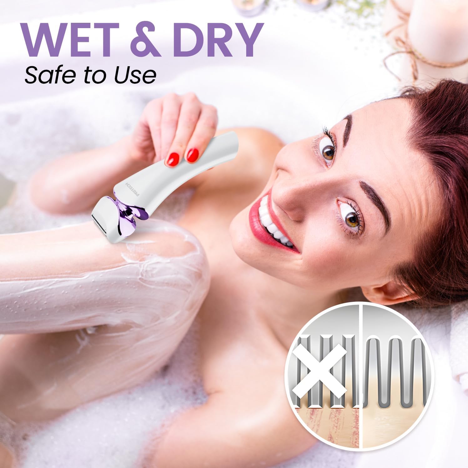 Electric Razor Women Love I PRITECH Body Shaver encalife