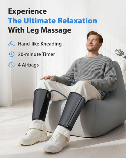 Air Compression Leg Massager for Everyday Relaxation Comfort encalife
