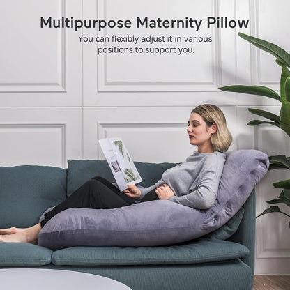 Side Sleeper Full Body Pregnancy Pillow encalife