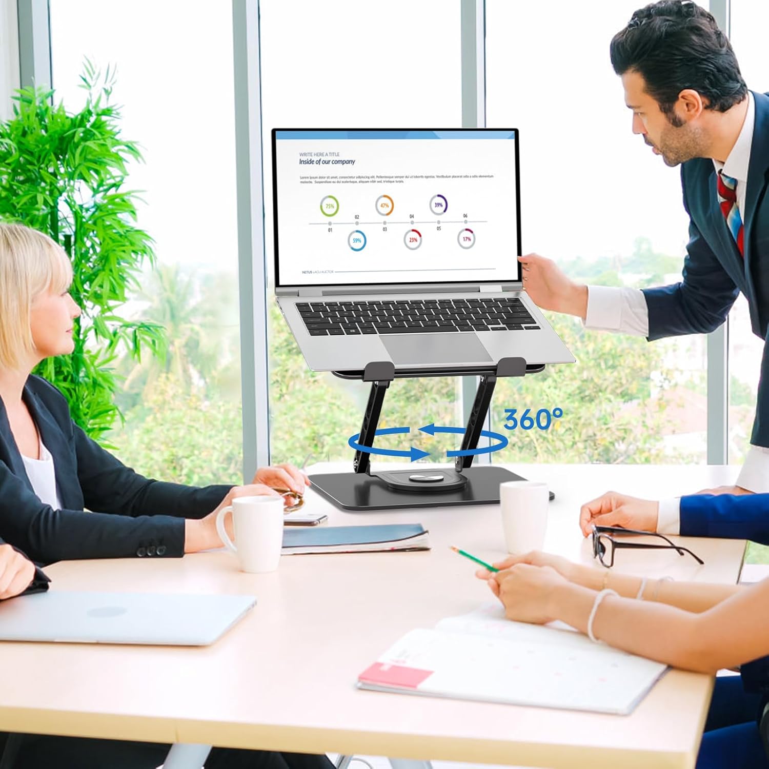 360 Rotating Adjustable Laptop Stand encalife