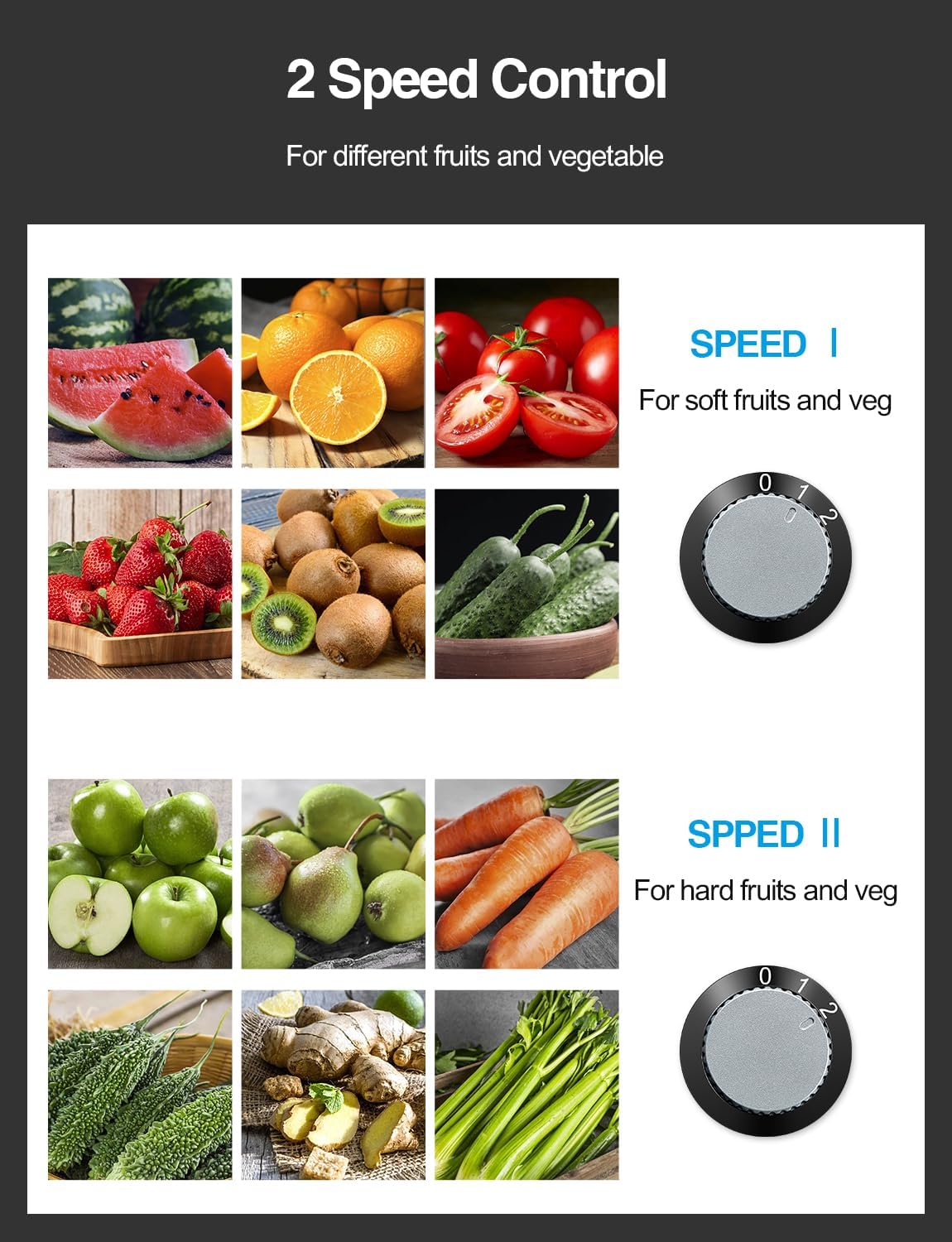 Electric Juicer Machine 800W | Centrifugal Fruit & Vegetable Juicer encalife