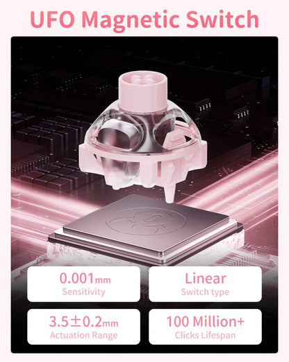 Gaming Crystal RGB Mechanical Keyboard Hot Swappable encalife