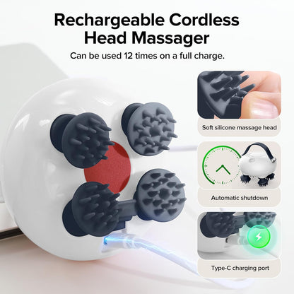 Electric Scalp Massager for Hair Growth Relaxation Comfort encalife