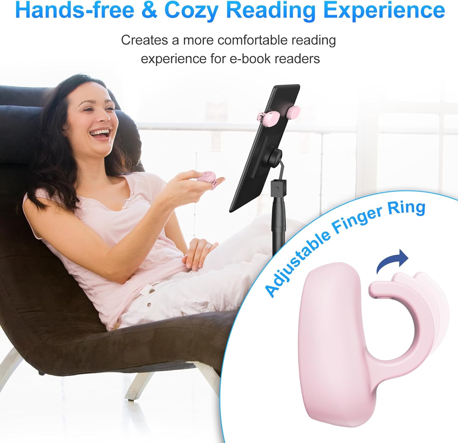 Dual Clip Page Turner Remote for Active Readers encalife