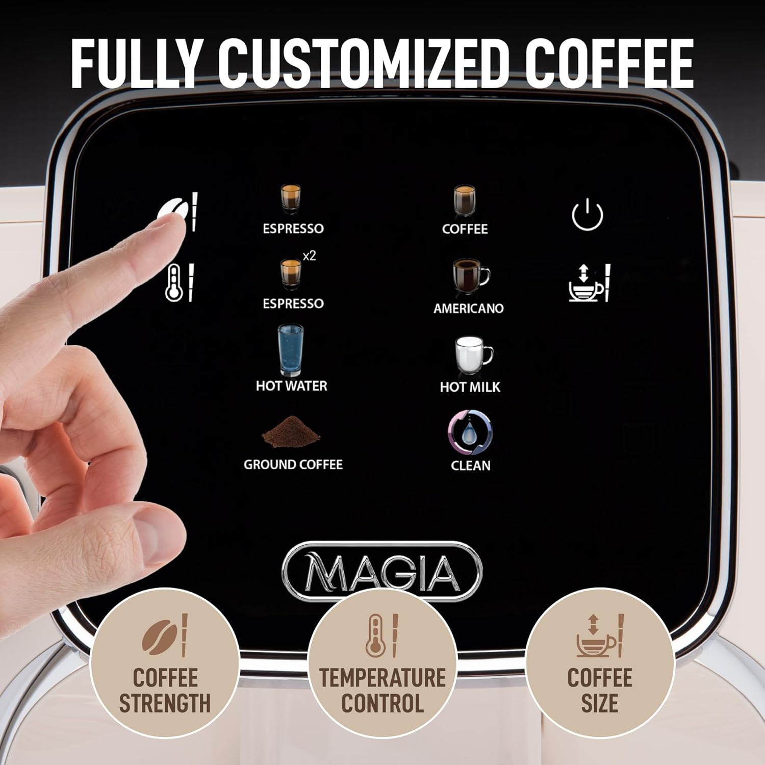 Zulay Espresso Machine with Grinder & Steam Wand encalife