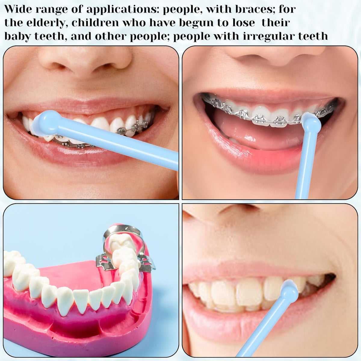 End-Tuft Orthodontic Detail Toothbrush Set encalife