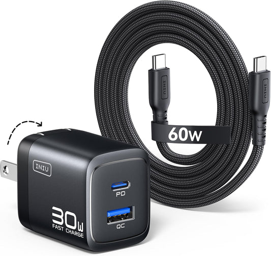 Mini 30W GaN USB-C Fast Charger With Cable encalife