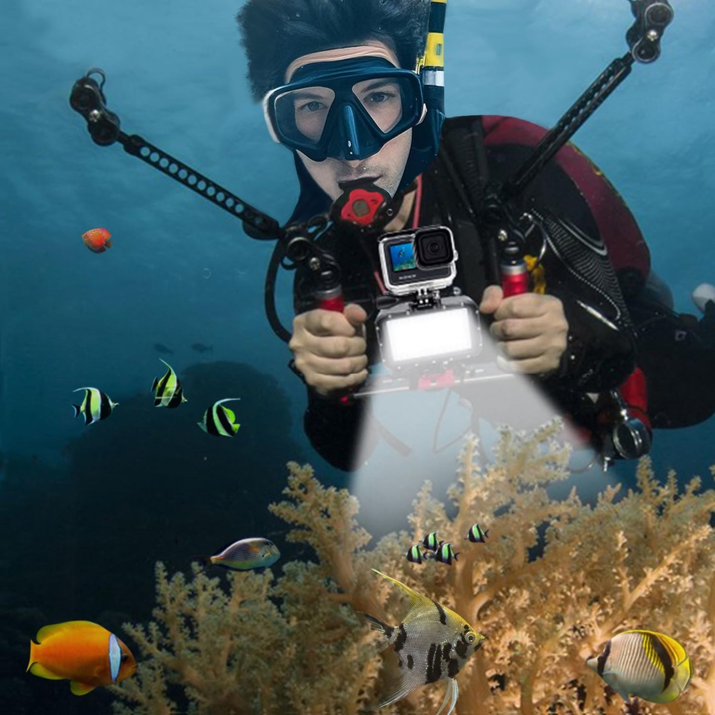 84 LED Underwater Video Light Waterproof Dive Lamp encalife