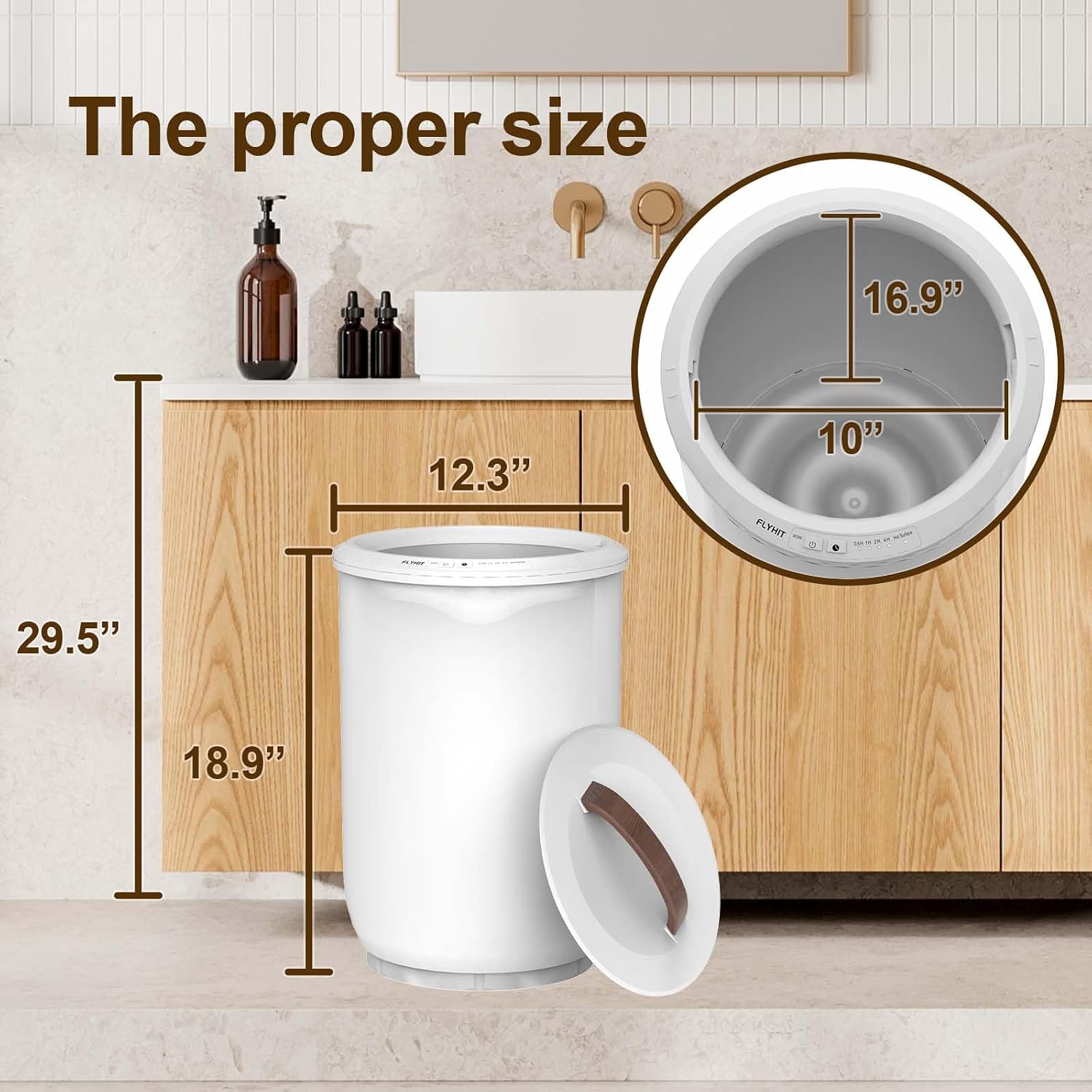 Large Heated Towel Warmer for Bathroom Comfort encalife