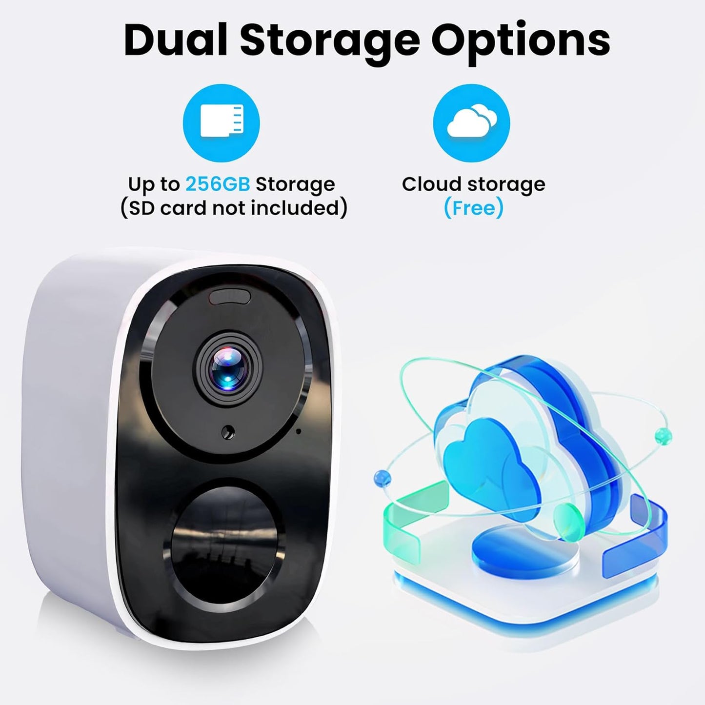 2K Wireless Security Camera I Outdoor, AI Motion Detection encalife